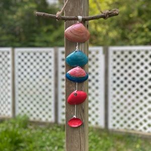 Hand painted sea shell wind chimes all sea shells are sourced from ocean city
